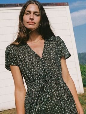 Christy Dawn the Dawn dress in night strawberry, medium